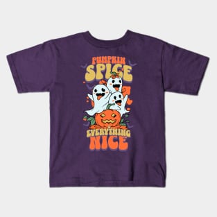 Pumpkin Spice & Everything Nice Kids T-Shirt